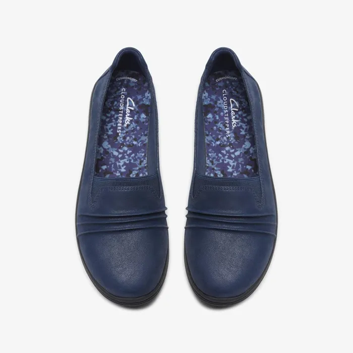 Breeze Sol Navy Women Clarks Flats