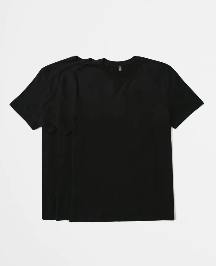 Bryce Crew Pack Essential True Black Men AG Jeans Tees