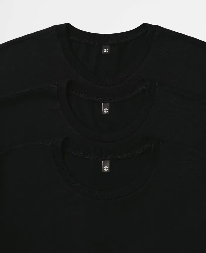 Bryce Crew Pack Essential True Black Men AG Jeans Tees Bryce Crew Pack Essential True Black Men AG Jeans Tees