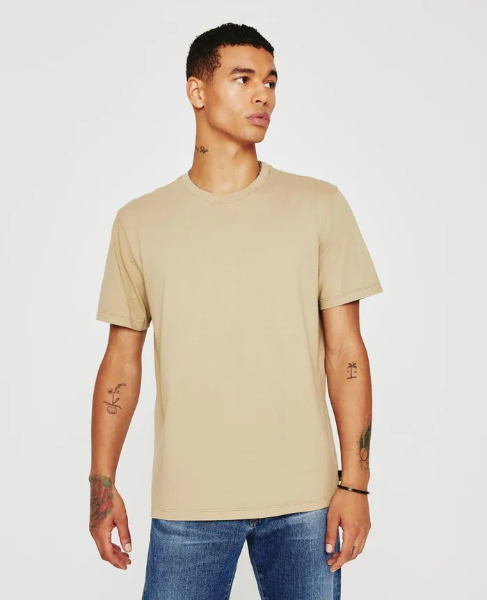 Bryce Crew Ravine Beige Men AG Jeans Tees