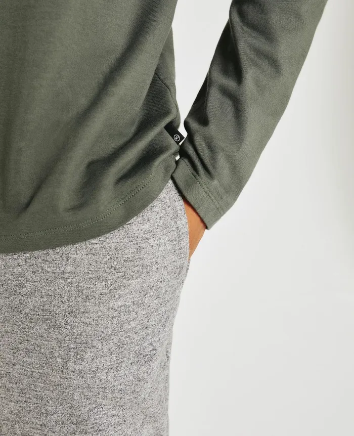 Bryce Long Sleeve Henley Hunter Sage Men AG Jeans Tees Bryce Long Sleeve Henley Hunter Sage Men AG Jeans Tees