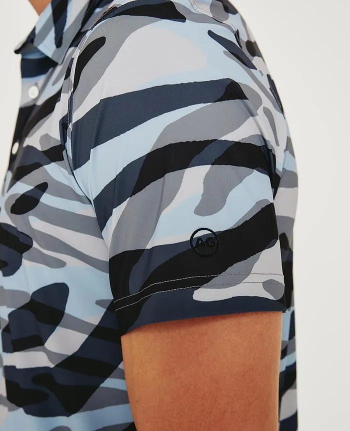 Bryce Polo Water Zebra Men AG Jeans Polos Bryce Polo Water Zebra Men AG Jeans Polos