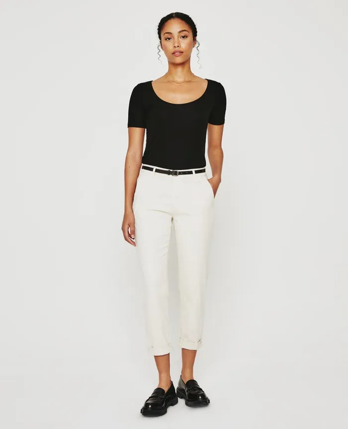 Caden White Cream Women AG Jeans Pants