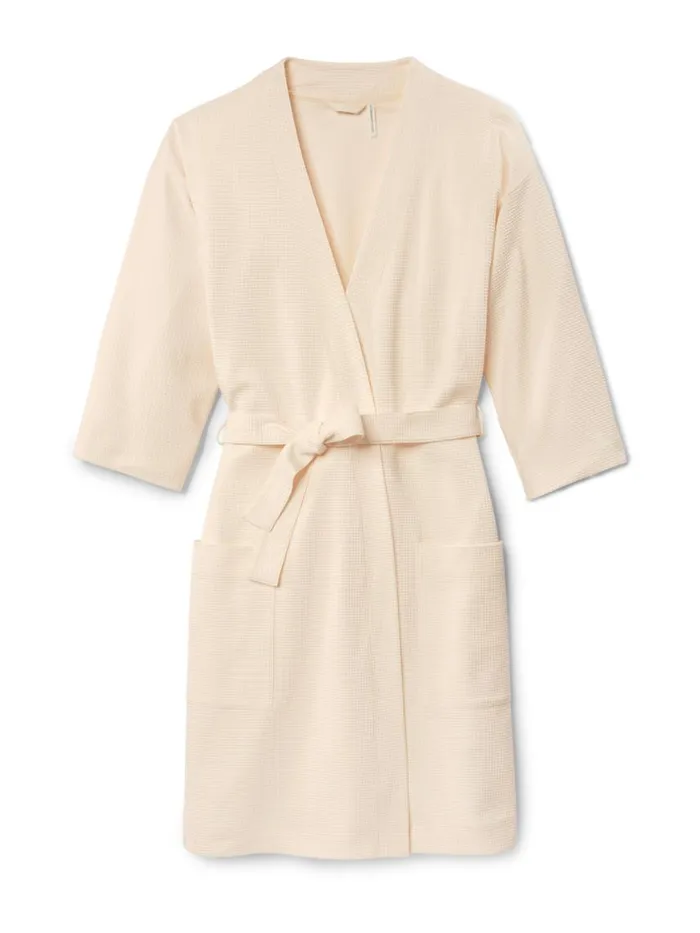 CALIDA Bathrobes Women Bathrobe Length 95cm Leisure White