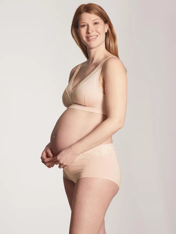 CALIDA Bottoms Women Maternity Panty Regular Cut Cradle To Cradle Certified Lace Parfait Pink