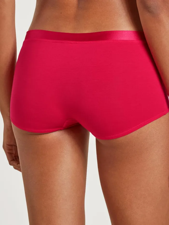 CALIDA Bottoms Women Shorty Regular Cut Barberry Red