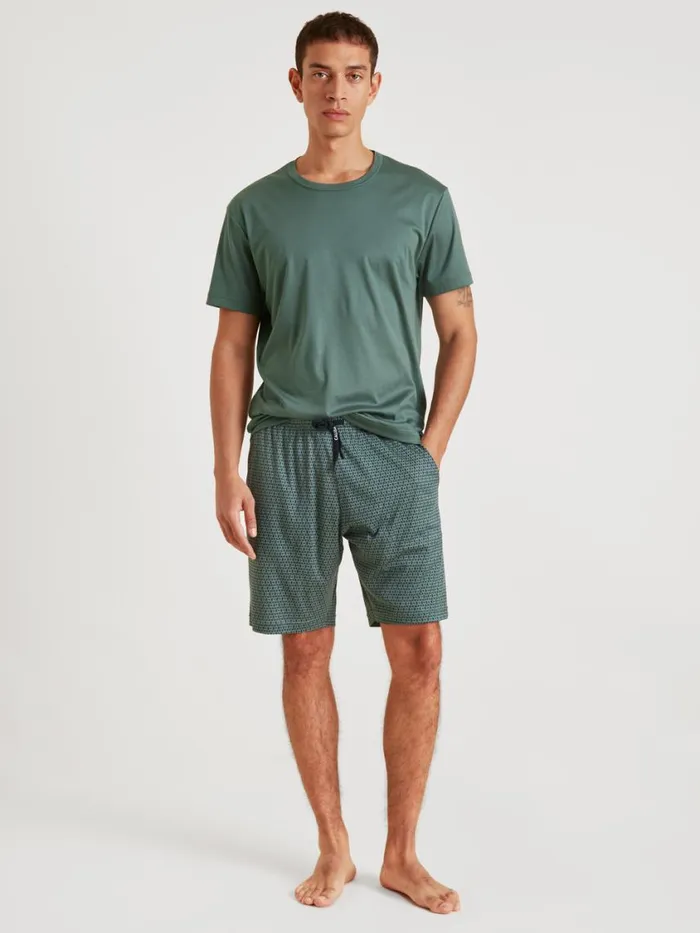 CALIDA Pyjama Pants Men Bermudas Dark Glen