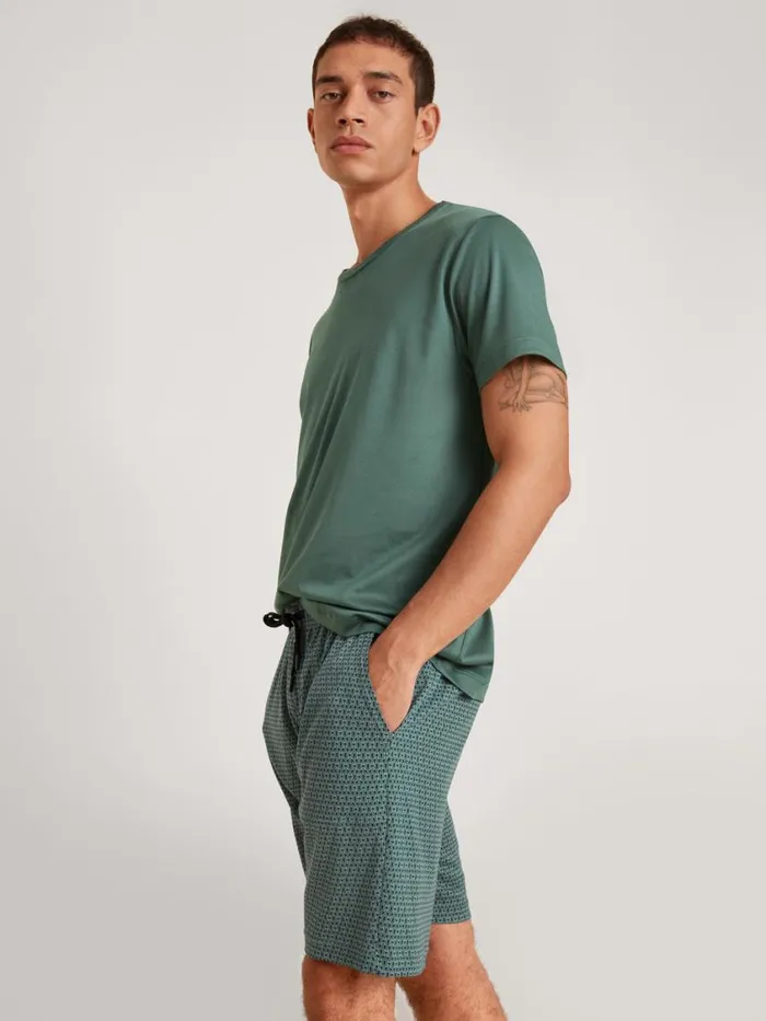 CALIDA Pyjama Pants Men Bermudas Dark Glen