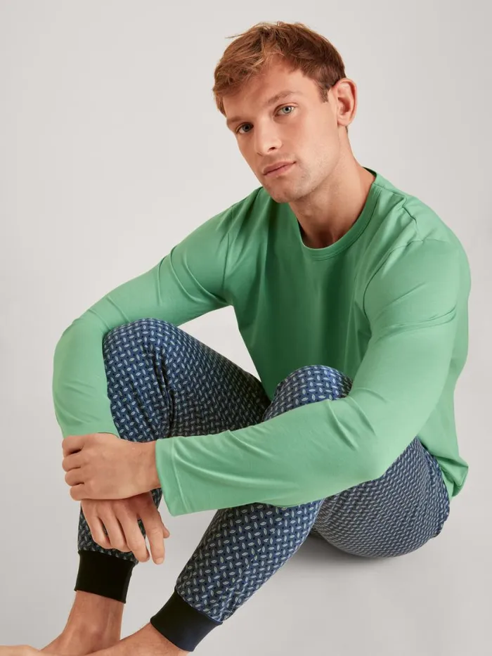 CALIDA Pyjama Pants Men Pants Vintage Indigo
