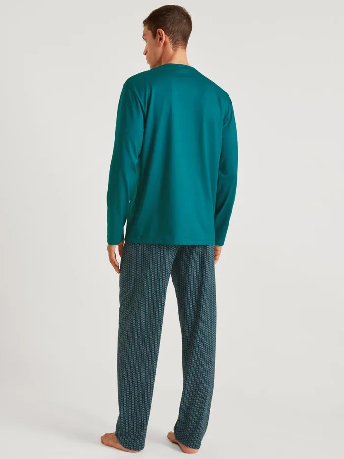 CALIDA Pyjamas Men Pyjama Deep Lagoon Green