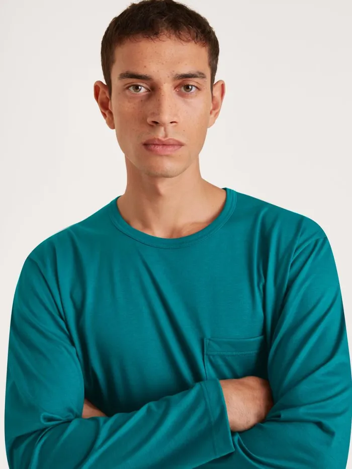 CALIDA Pyjamas Men Pyjama Deep Lagoon Green