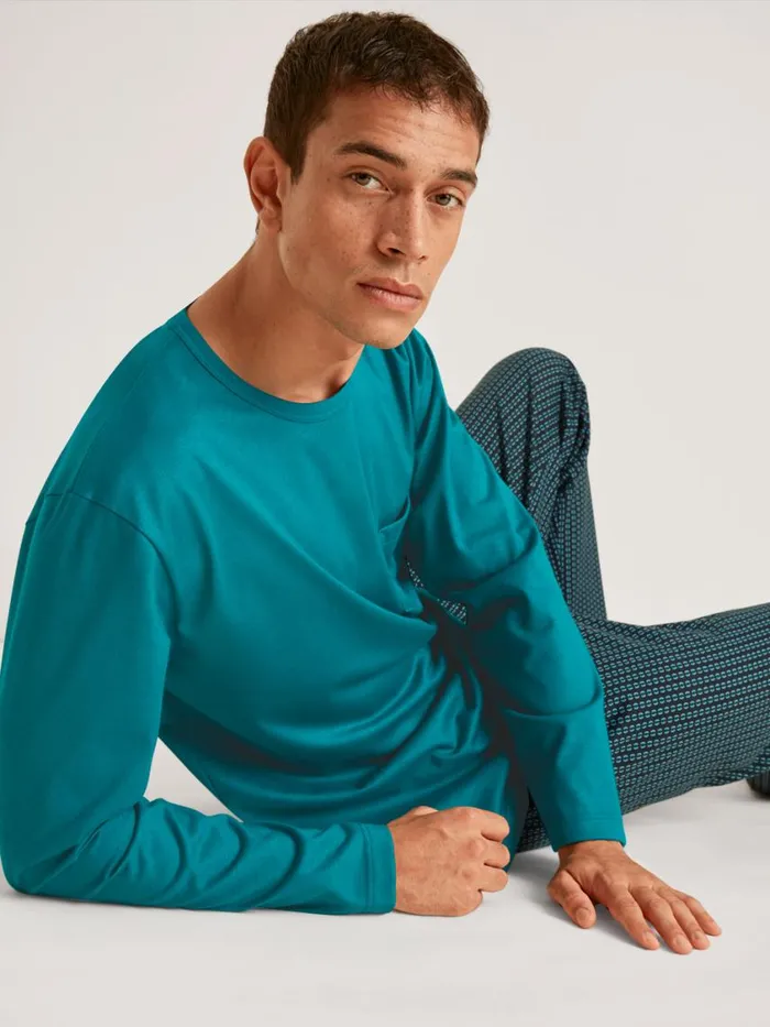 CALIDA Pyjamas Men Pyjama Deep Lagoon Green