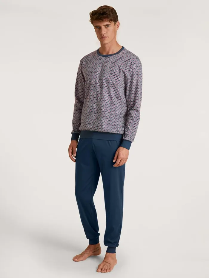CALIDA Pyjamas Men Pyjama With Cuff Amaranth