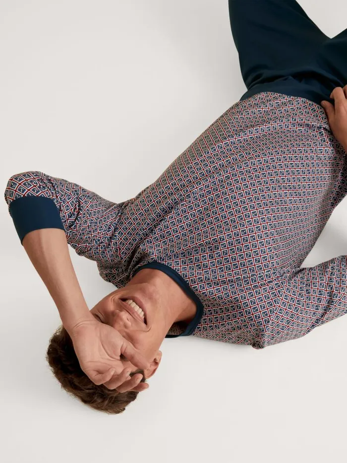 CALIDA Pyjamas Men Pyjama With Cuff Amaranth
