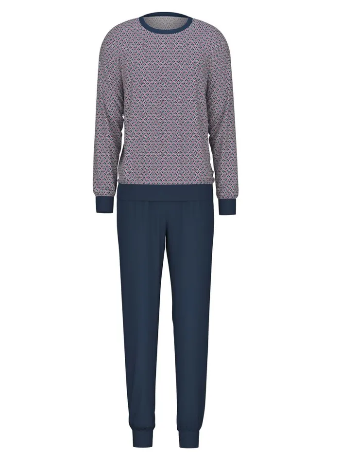CALIDA Pyjamas Men Pyjama With Cuff Amaranth