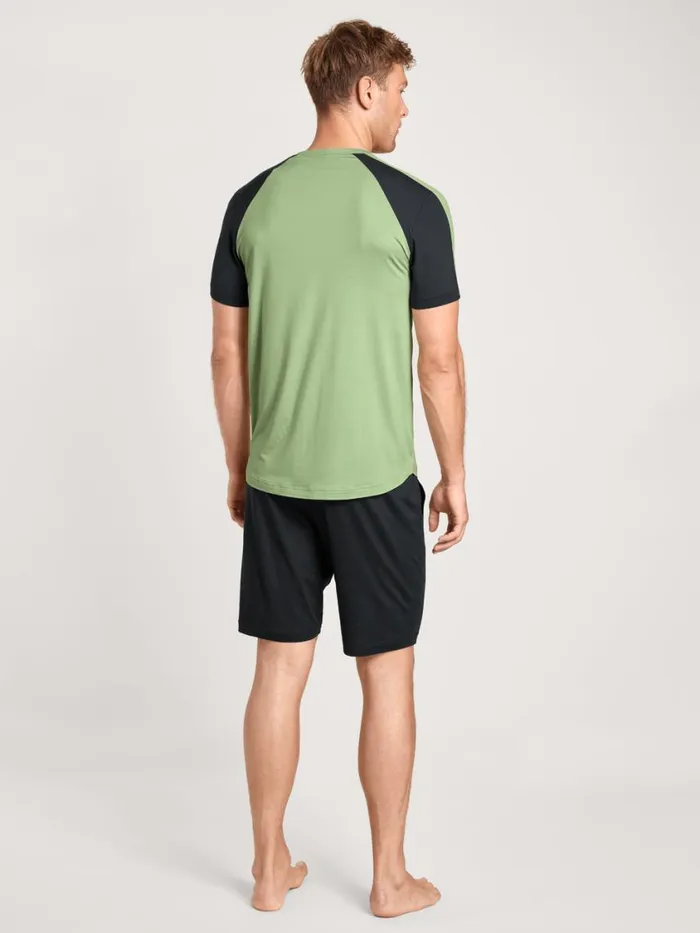 CALIDA Pyjamas Men Short Pyjamas Iris Green