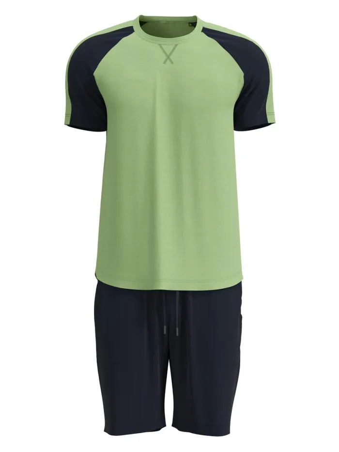 CALIDA Pyjamas Men Short Pyjamas Iris Green