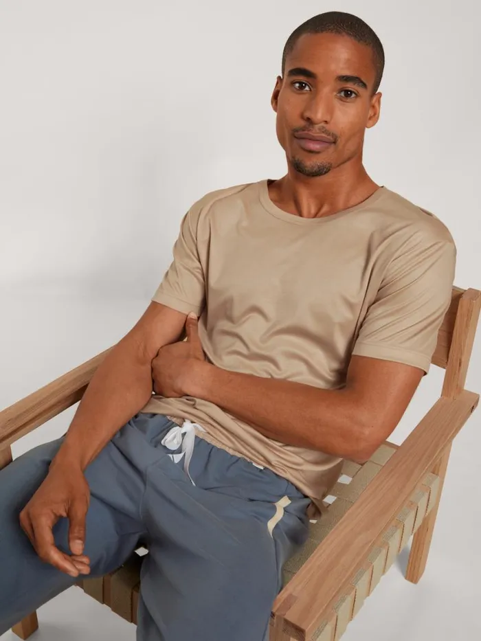 CALIDA Shirts Men Tshirt Cradle To Cradle Certified Irish Cream