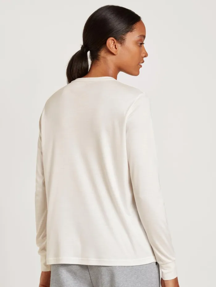 CALIDA Shirts Women Longsleeved Shirt Cradle To Cradle Certified Star White