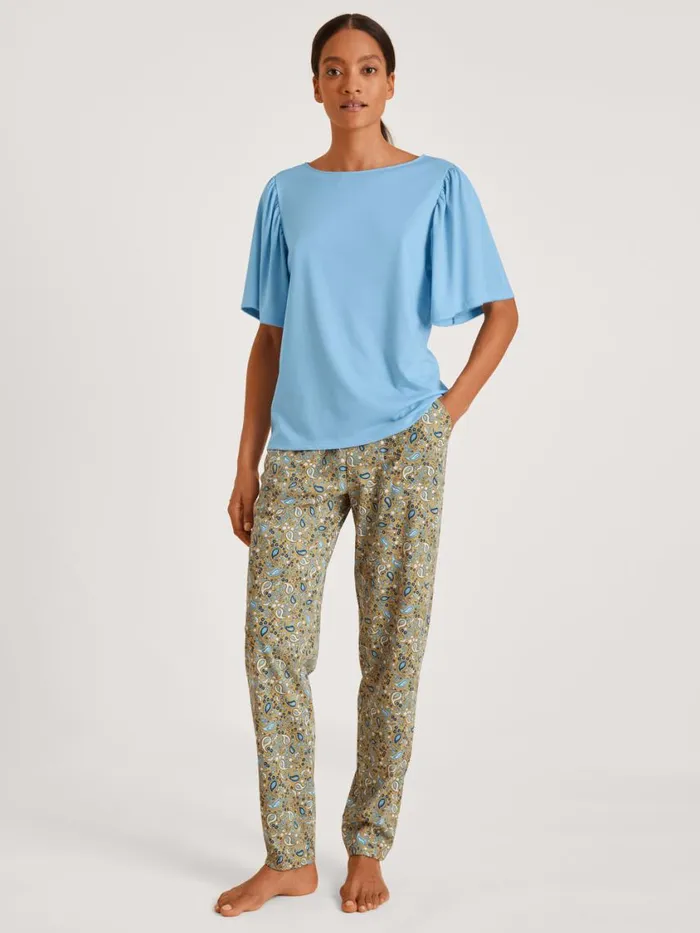 CALIDA Show All Women Shirt Short Sleeve Placid Blue