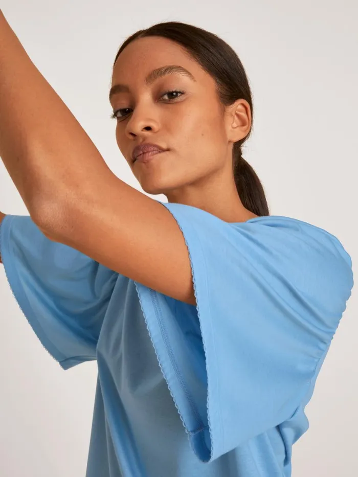 CALIDA Show All Women Shirt Short Sleeve Placid Blue