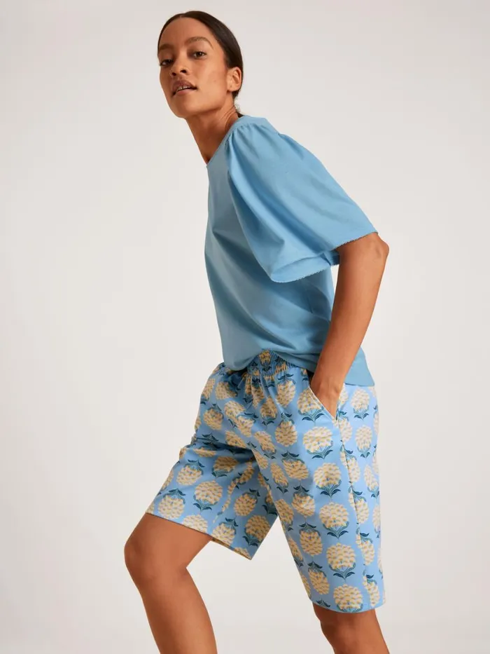 CALIDA Show All Women Shirt Short Sleeve Placid Blue