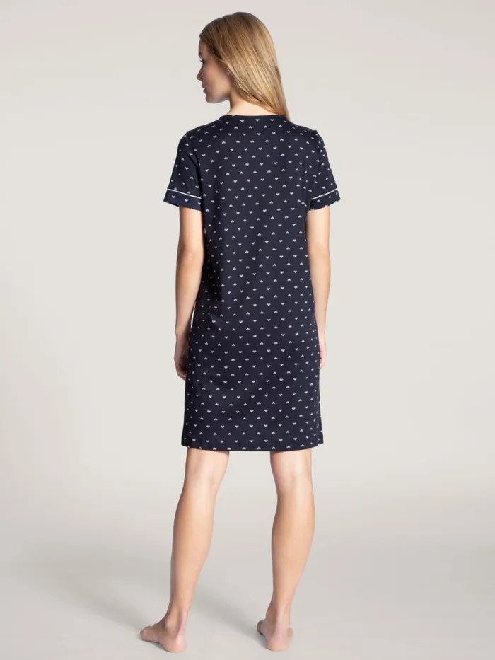 CALIDA Show All Women Sleepshirt Length 95cm Dark Lapis Blue