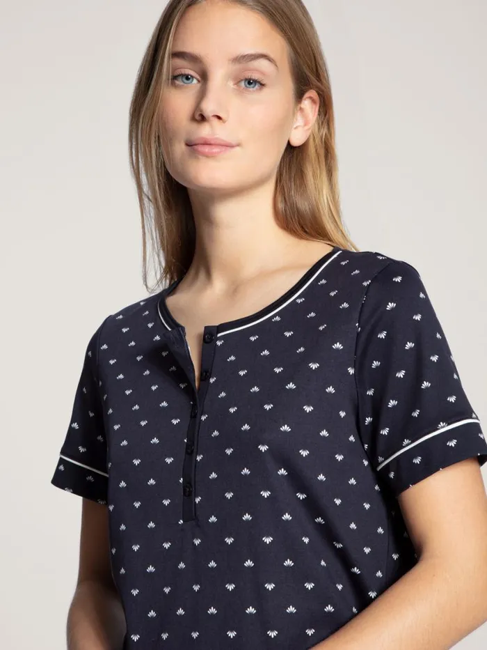 CALIDA Show All Women Sleepshirt Length 95cm Dark Lapis Blue