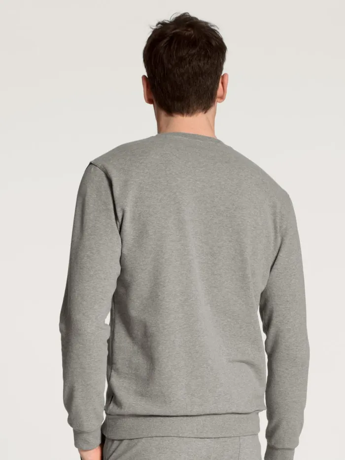CALIDA Sweatshirts and Jackets Men Sweatshirt Carbon Mel