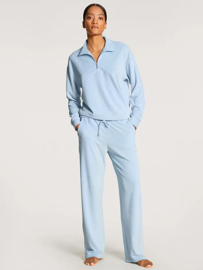 CALIDA Sweatshirts and Jackets Women Pullover Cerulean Blue