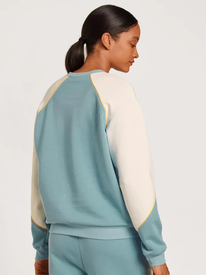 CALIDA Sweatshirts and Jackets Women Sweatshirt Cradle To Cradle Certified Blue Satin