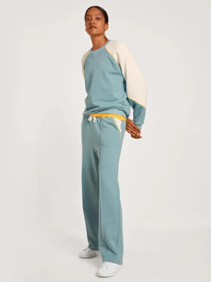 CALIDA Sweatshirts and Jackets Women Sweatshirt Cradle To Cradle Certified Blue Satin