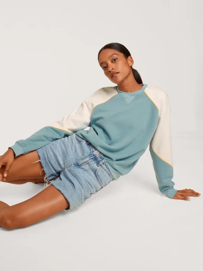 CALIDA Sweatshirts and Jackets Women Sweatshirt Cradle To Cradle Certified Blue Satin