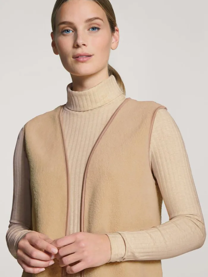 CALIDA Sweatshirts and Jackets Women Vest Honey Gold