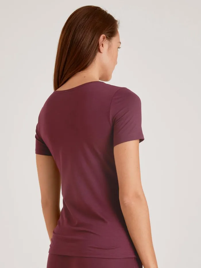 CALIDA Tops Women Shirt Shortsleeve English Red