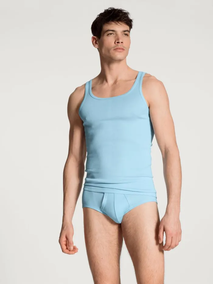 CALIDA Underpants Men Classic Brief With Fly Eisblau