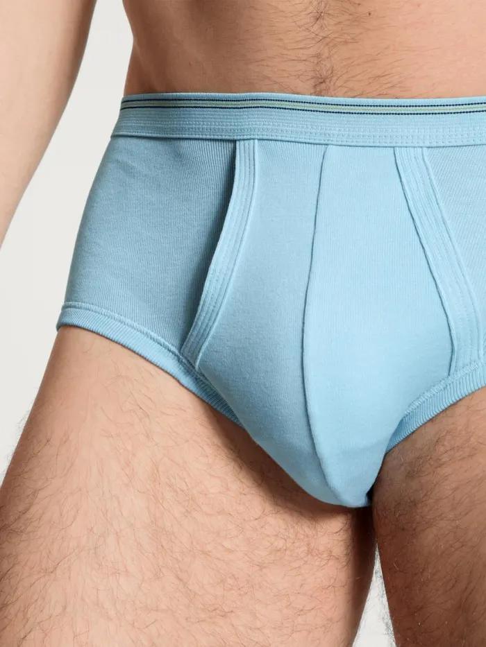 CALIDA Underpants Men Classic Brief With Fly Eisblau