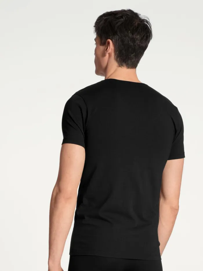CALIDA Undershirts Men Vshirt Schwarz