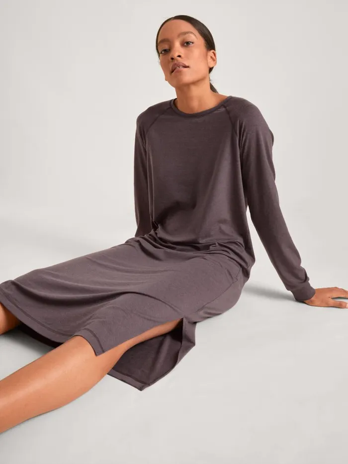 CALIDA Warming Nightwear Women Nightdress Soft Taupe