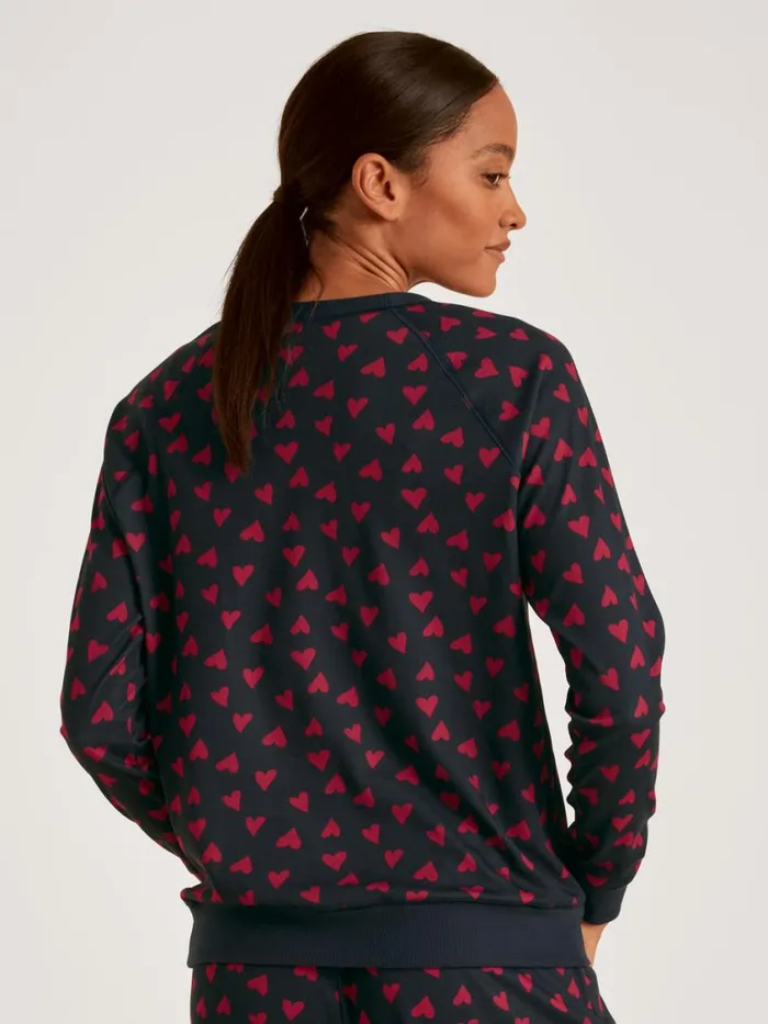 CALIDA Warming Nightwear Women Shirt Longsleeve Dark Lapis Blue