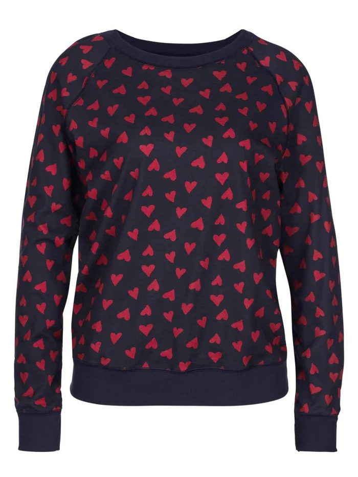 CALIDA Warming Nightwear Women Shirt Longsleeve Dark Lapis Blue