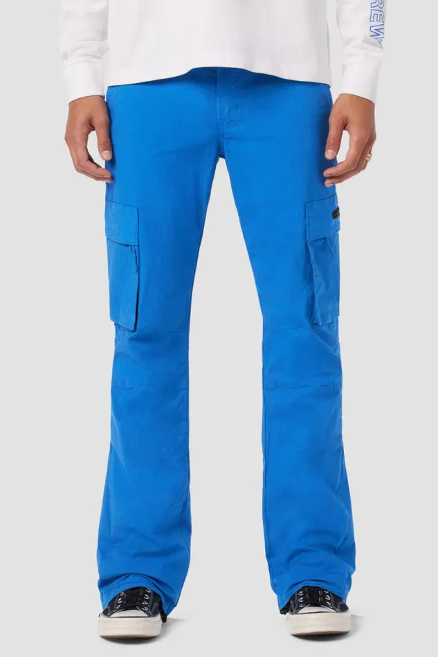 Cargo Men Hudson Jeans Walker Cargo Kick Flare Ripstop Blue