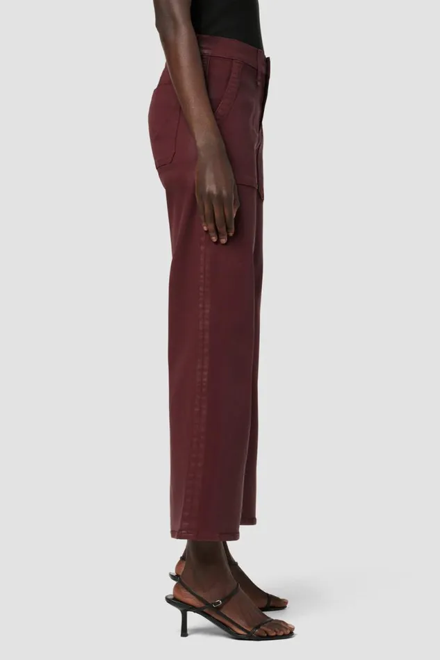 Cargo Women Hudson Jeans Rosie HighRise Wide Leg Cargo Coated Bordeaux Cargo Women Hudson Jeans Rosie HighRise Wide Leg Cargo Coated Bordeaux
