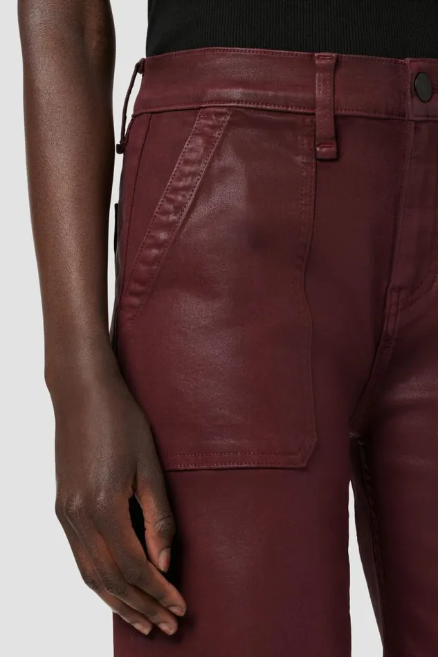 Cargo Women Hudson Jeans Rosie HighRise Wide Leg Cargo Coated Bordeaux Cargo Women Hudson Jeans Rosie HighRise Wide Leg Cargo Coated Bordeaux