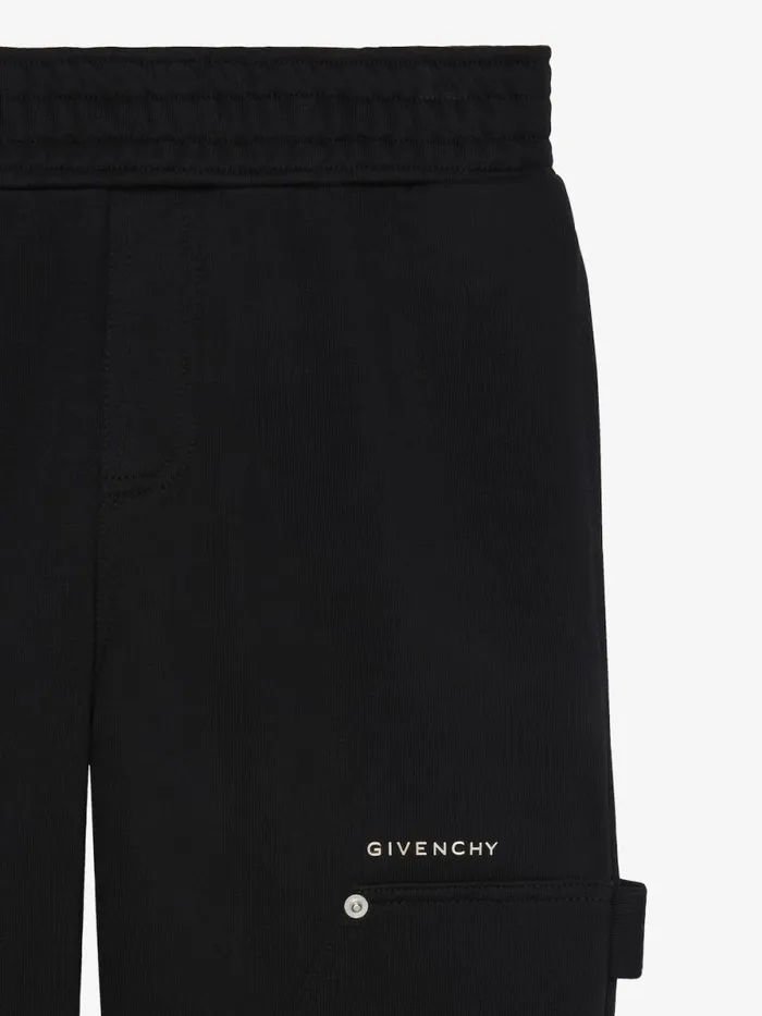 Carpenter Pants In Fleece Black Kids Givenchy