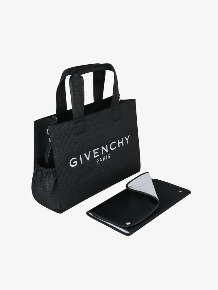Changing Bag In Coated 4g Jacquard Black Kids Givenchy