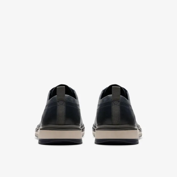 Chantry Lo Navy Leather Men Clarks Casual Dress Shoes