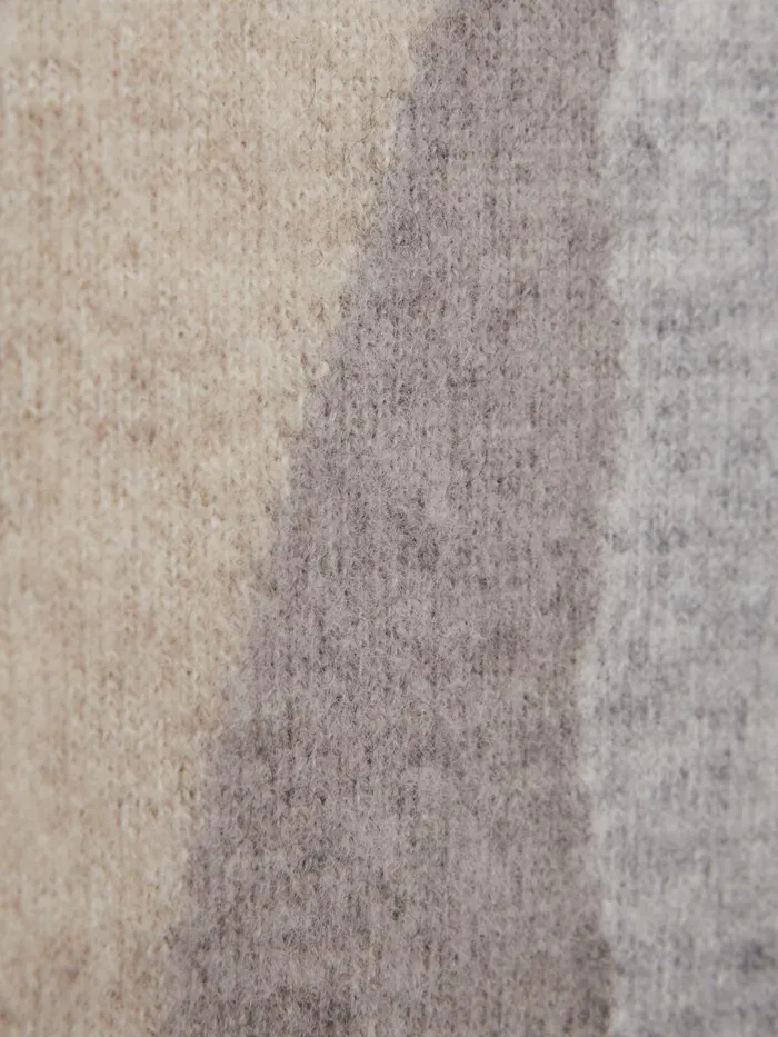 Children Reiss Knitwear Waters Fluffy Wool Crew Neck Jumper Mocha