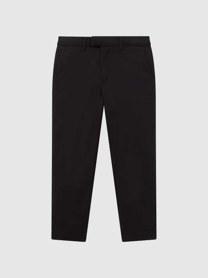 Children Reiss Pants Eastbury Slim Fit Chinos Black