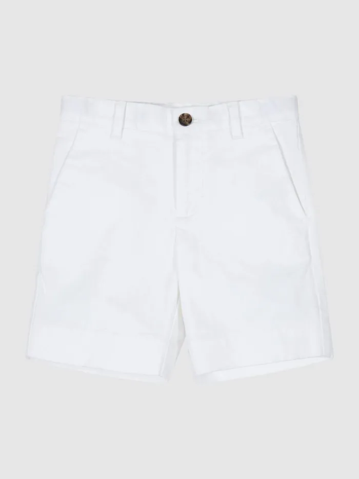 Children Reiss Shorts Wicket Casual Chino Shorts White